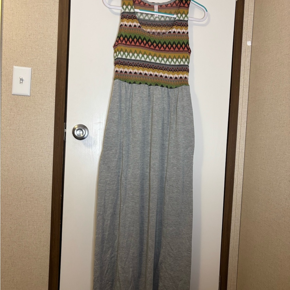 Xhilaration Multicolor Patterned Maxi Dress